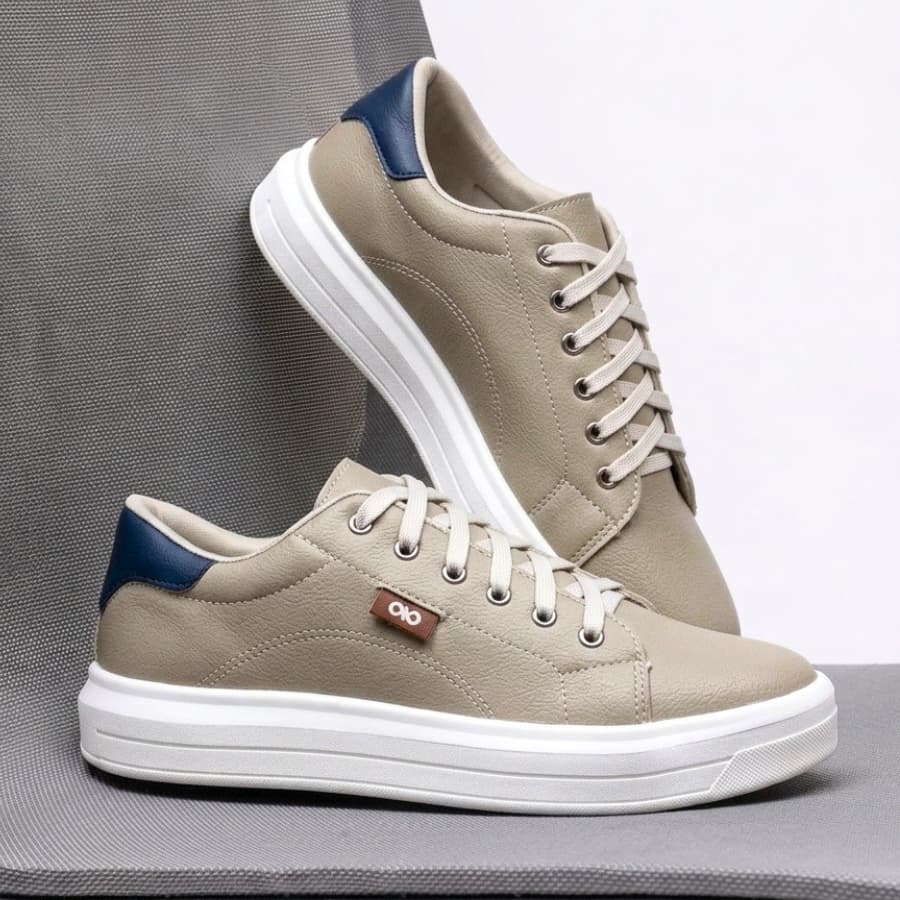 Tênis Casual Masculino Social Sapatênis Maculino na Moda Elegante Confortável Versátil Duradouro