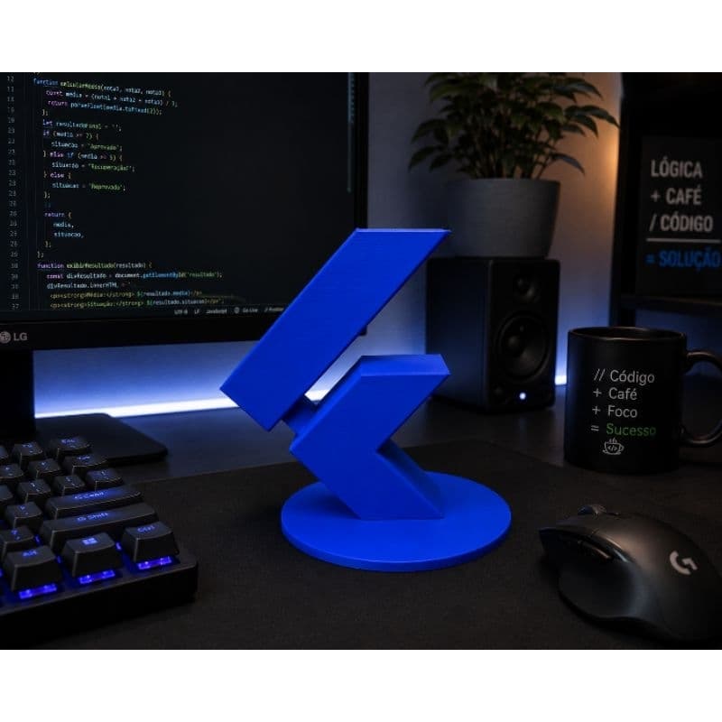 ESTÁTUA FLUTER 3D DECORATIVA PARA DESENVOLVEDORES