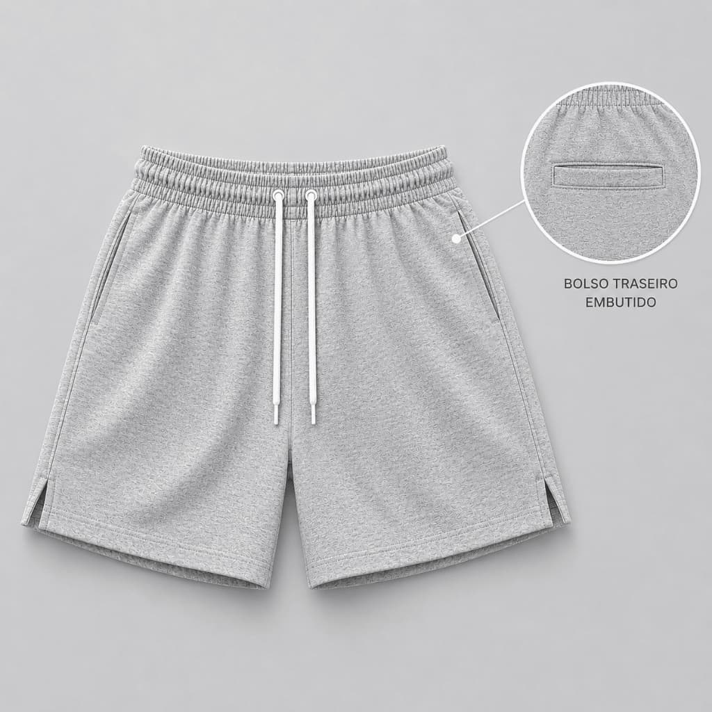 Bermuda Masculina Linho Alfaiataria Short Slim Casual Premium