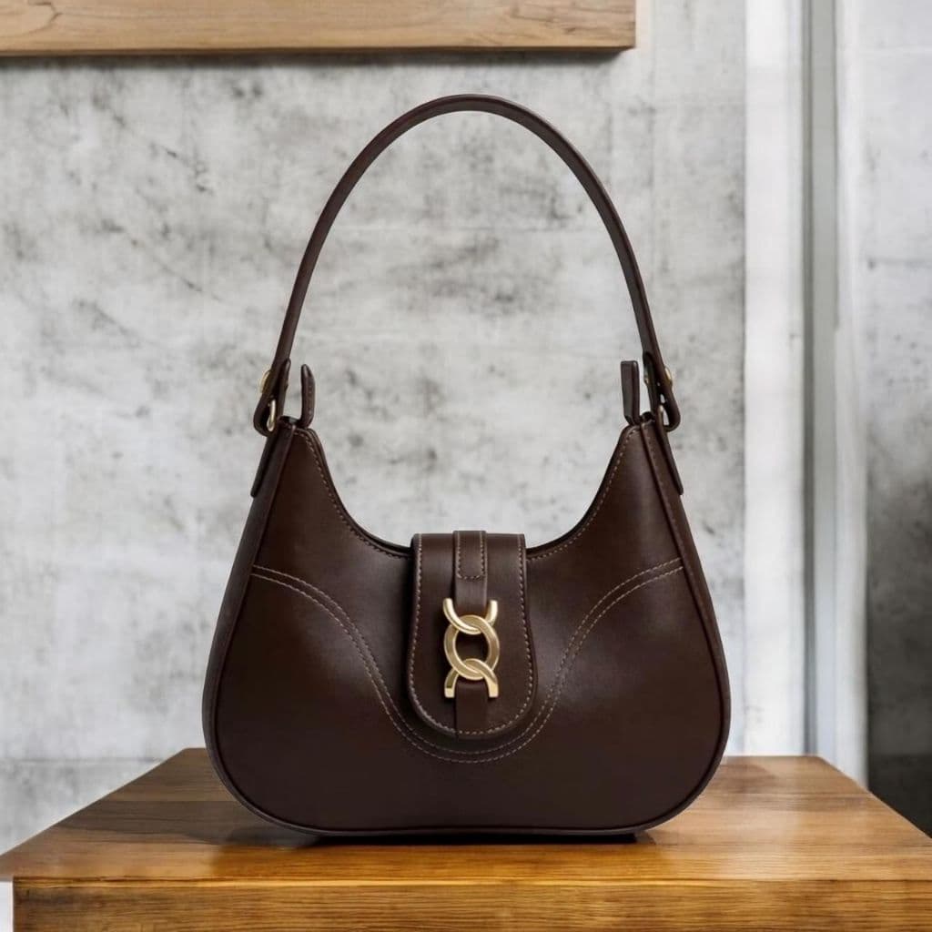 Bolsa Feminina Charm Café Média de Ombro Casual e Estilosa BF