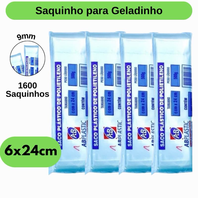 Saco Transparente Grosso 9mm Sacole Geladao Pode Seladora Escolha o Tamanho e Qtde