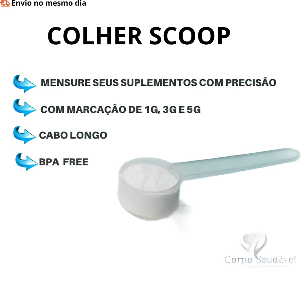 COLHER SCOOP MEDIDOR - 1g/3g/5g
