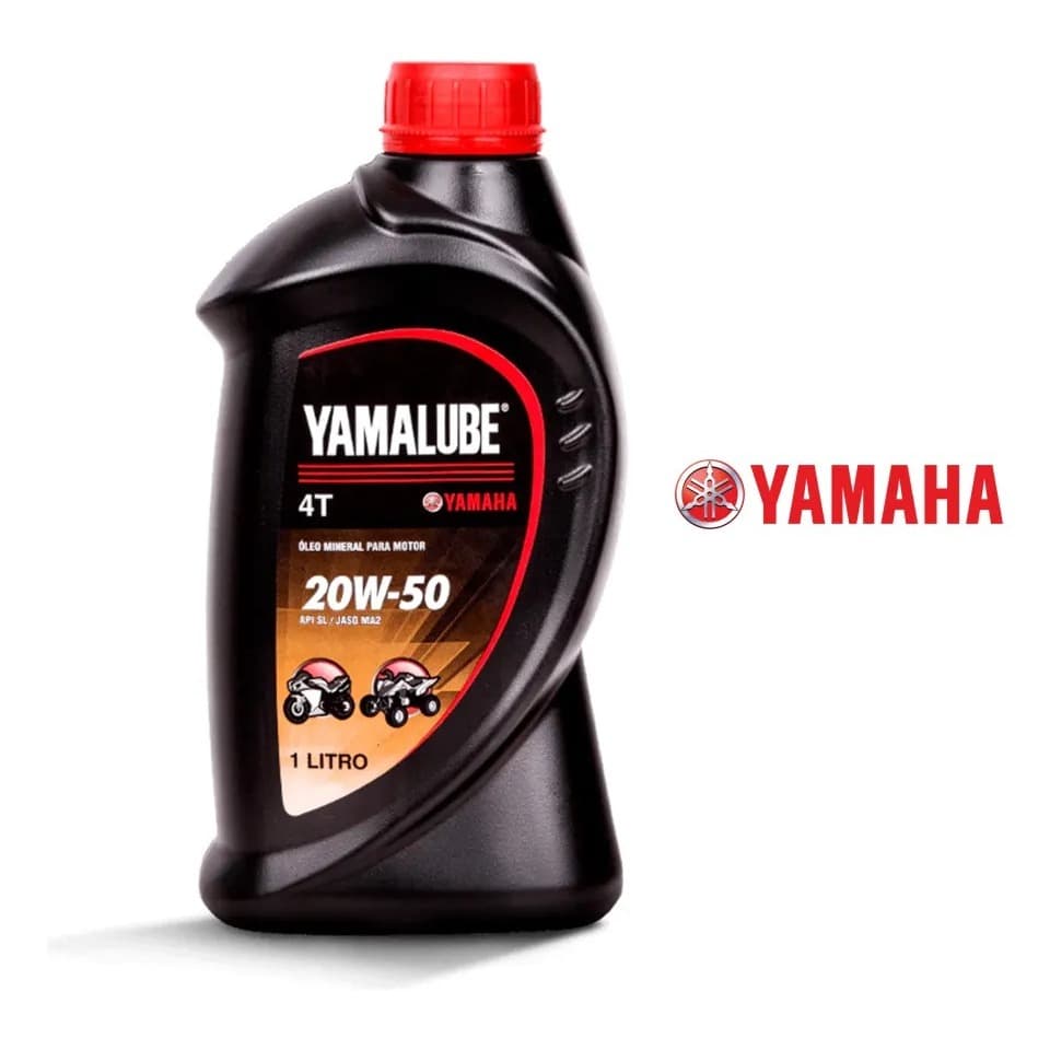 Óleo Para Moto Yamalube 20w50 4t Mineral 1l Yamaha+ 1 Brinde Graxa 40ml