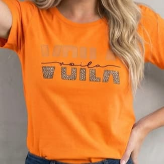 T-shirt Feminina 100% Algodão Peruano Blusa Camiseta Estampa Voila Fashion Premium Camisa Manga Curta Casual