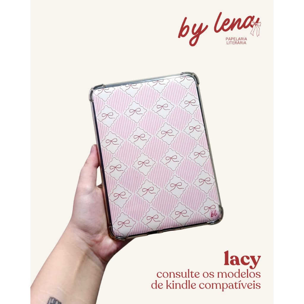Kindle Insert Card Decoração para Kindle Lacy