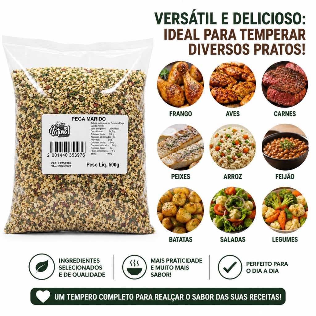 Tempero Pega Marido Granel 500g