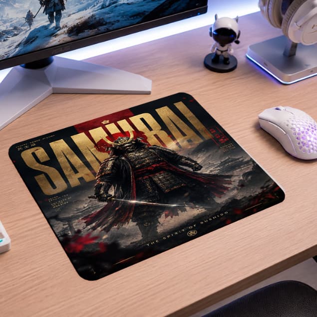 Mouse Pad 30x20cm Pequeno Gamer Oriental Base Antiderrapante Para PC