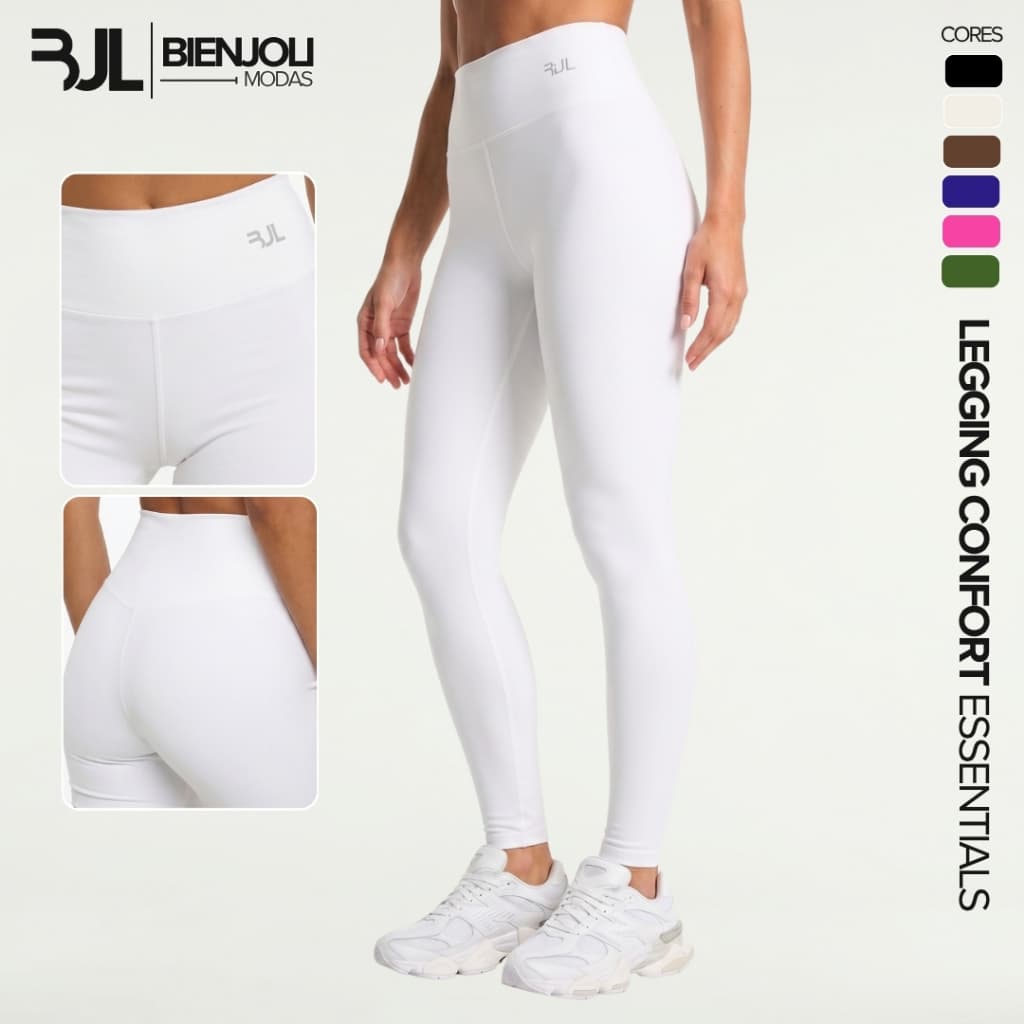 Calça Legging Feminina ZERO TRANSPARÊNCIA Academia Treino Crossfit Musculação Conforto Yoga