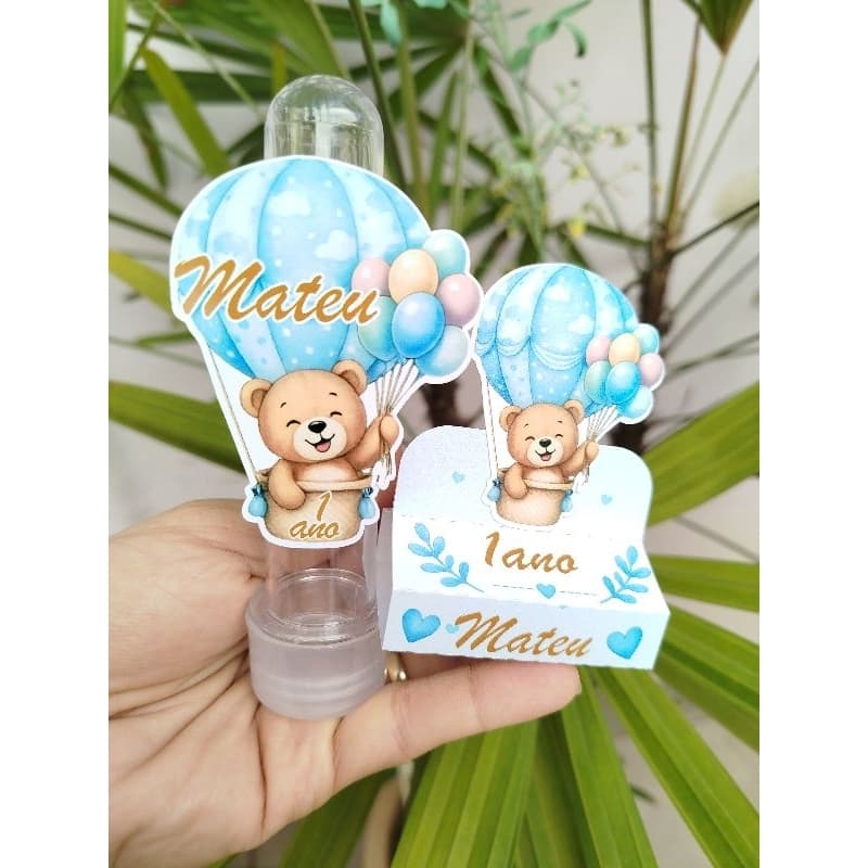 KIT TUBETE E PORTA BIS DUPLO URSO BALÃO.
