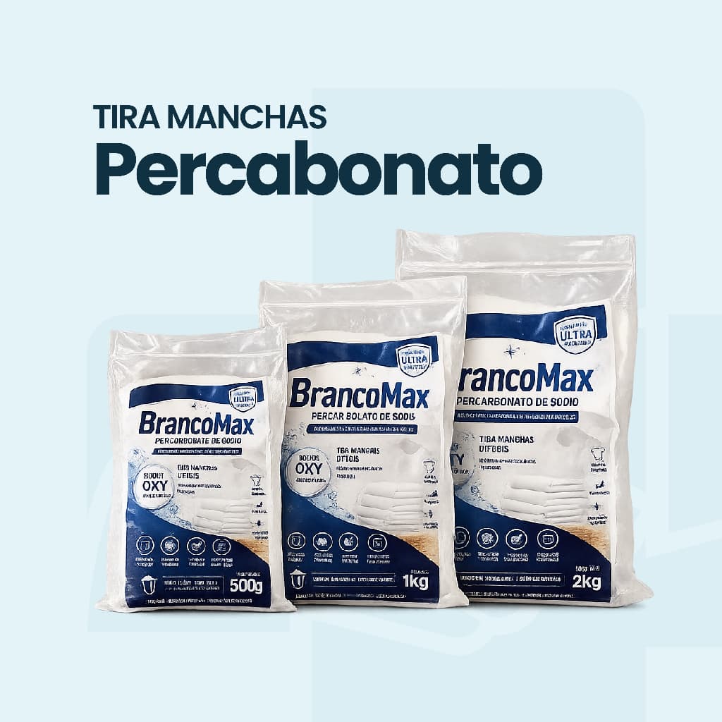 Percarbonato de Sodio Oxi 100% Puro Tira Manchas Roupas Brancas 500g/1Kg/2kg