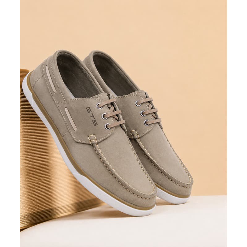 Mocassim Masculino Casual couro legtimo Dockside Confortável Sapato Social Leve Elegante Antiderrapante Tendência 2026