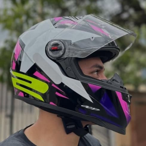 CAPACETE LS2 FF358 ORIGINAL XDRON STARWAR ROSA CYAN OLHOS EAGLE ESTRELAS FECHADO ALTA QUALIDADE MOTO