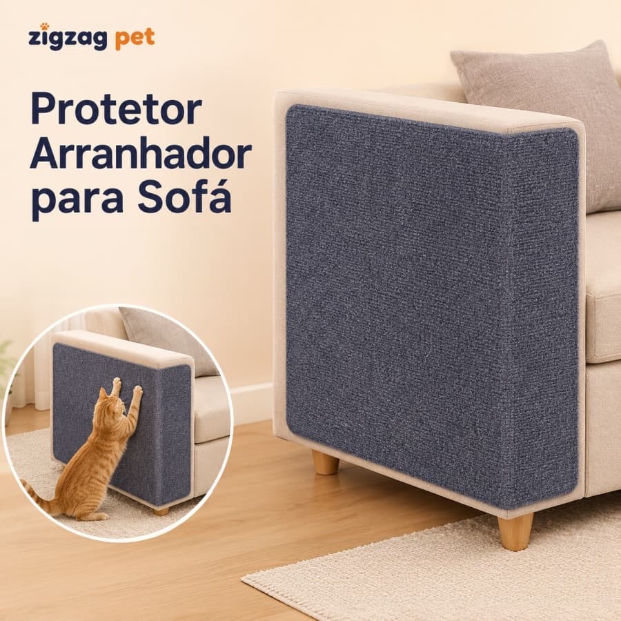 Tapete Arranhador Adesivo para Gatos Protetor de Sofá Antiarranhões 60x60 ou 60x100 cm