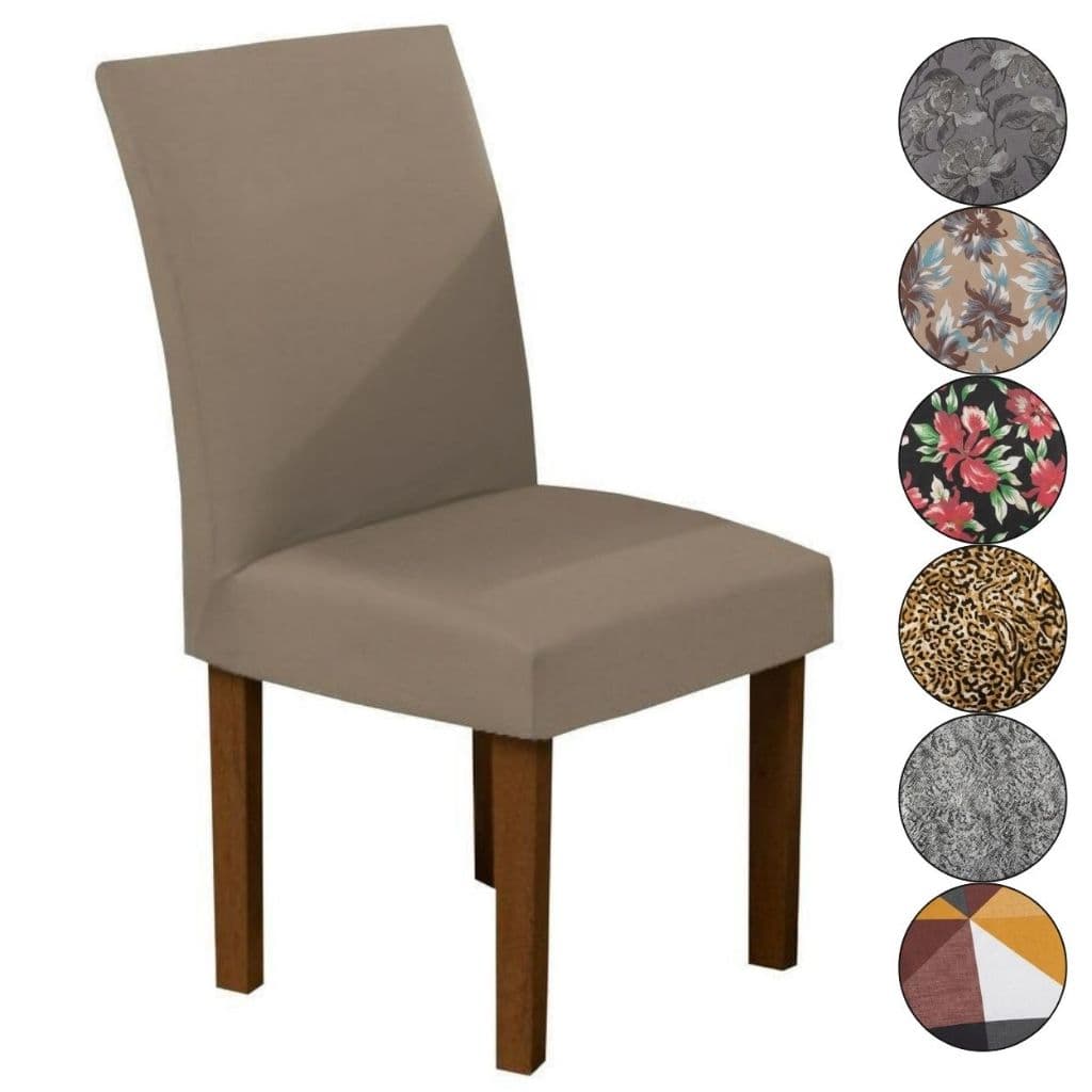 Capa de Cadeira para Mesa Jantar - Super Luxo Malha Gel - Cores Variadas