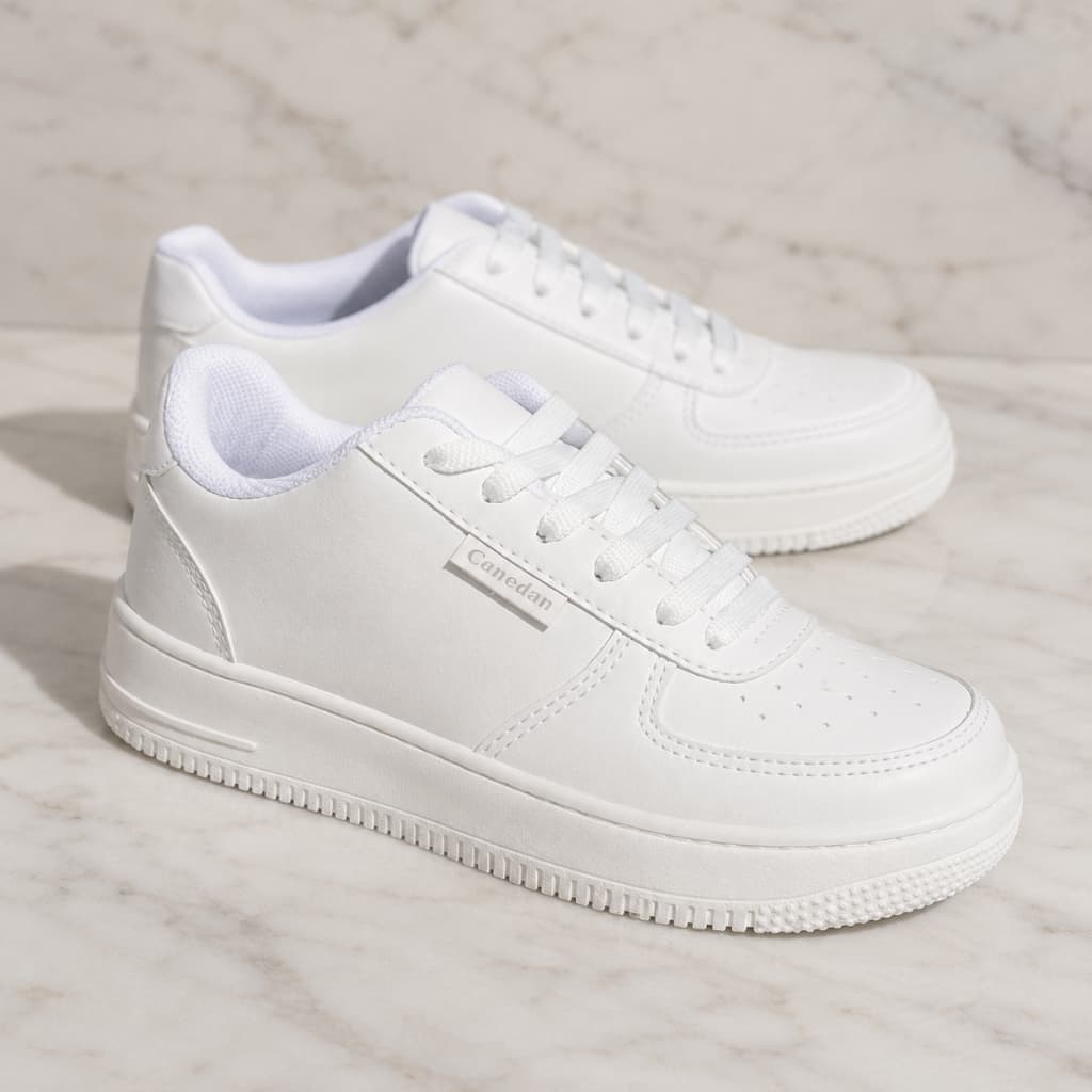 Tênis Feminino casual branco urbano feminino dia a dia academia