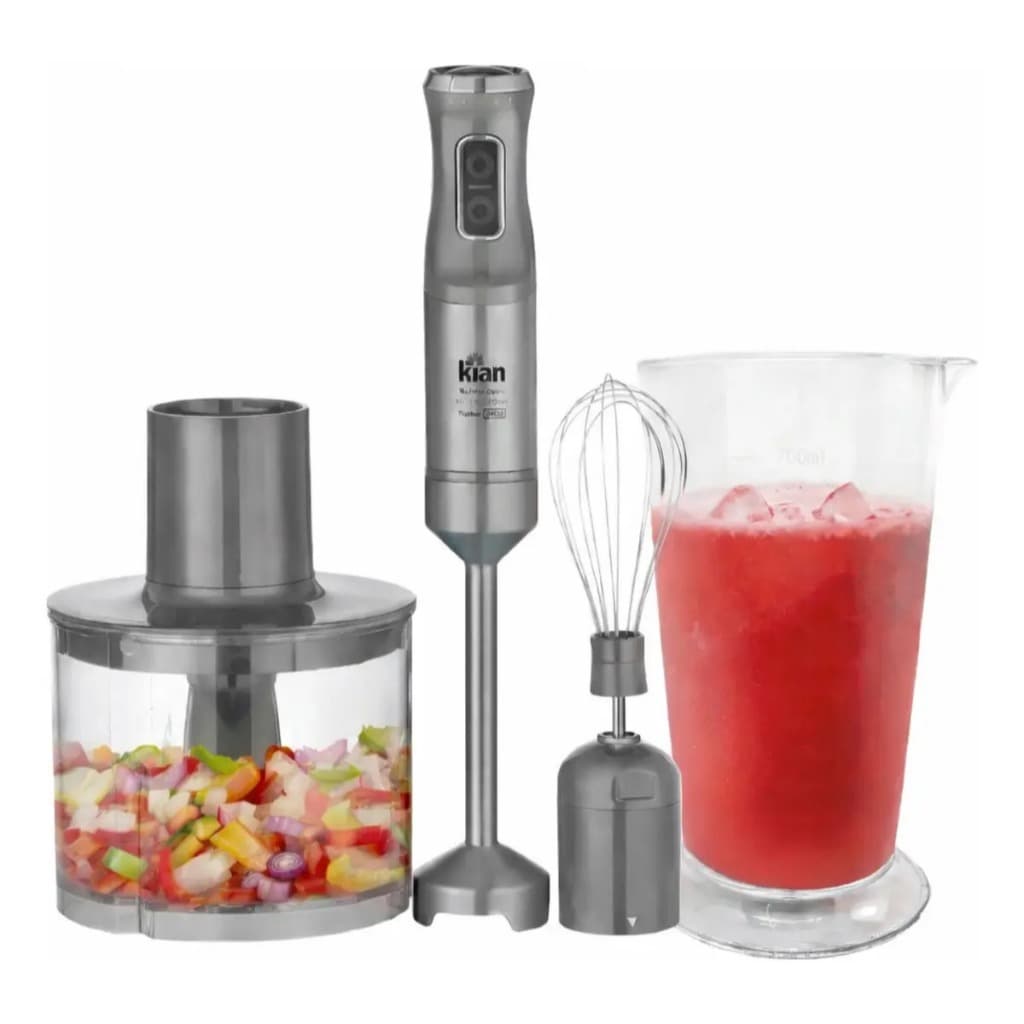 Mixer 3 Em 1 Multifunções 2 Velocidades 350w Cinza