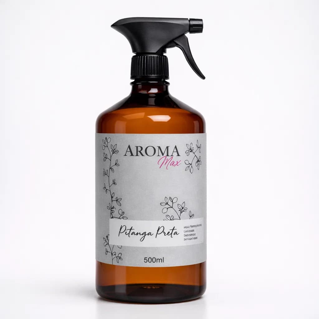 Água Perfumada Pitanga Preta 500ml Aromatizador Ambiente Lençois Não Agride Tecido Borrifador