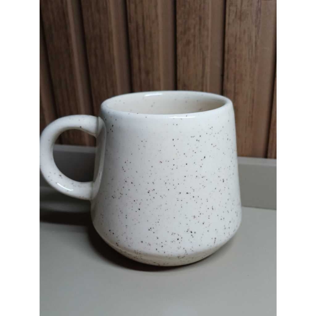 Jogo 4 Xicara Caneca Bojuda Cosmos 300ml Ceramica Café Chá Chocolate Quente Kit Caneca Oval Cosmos