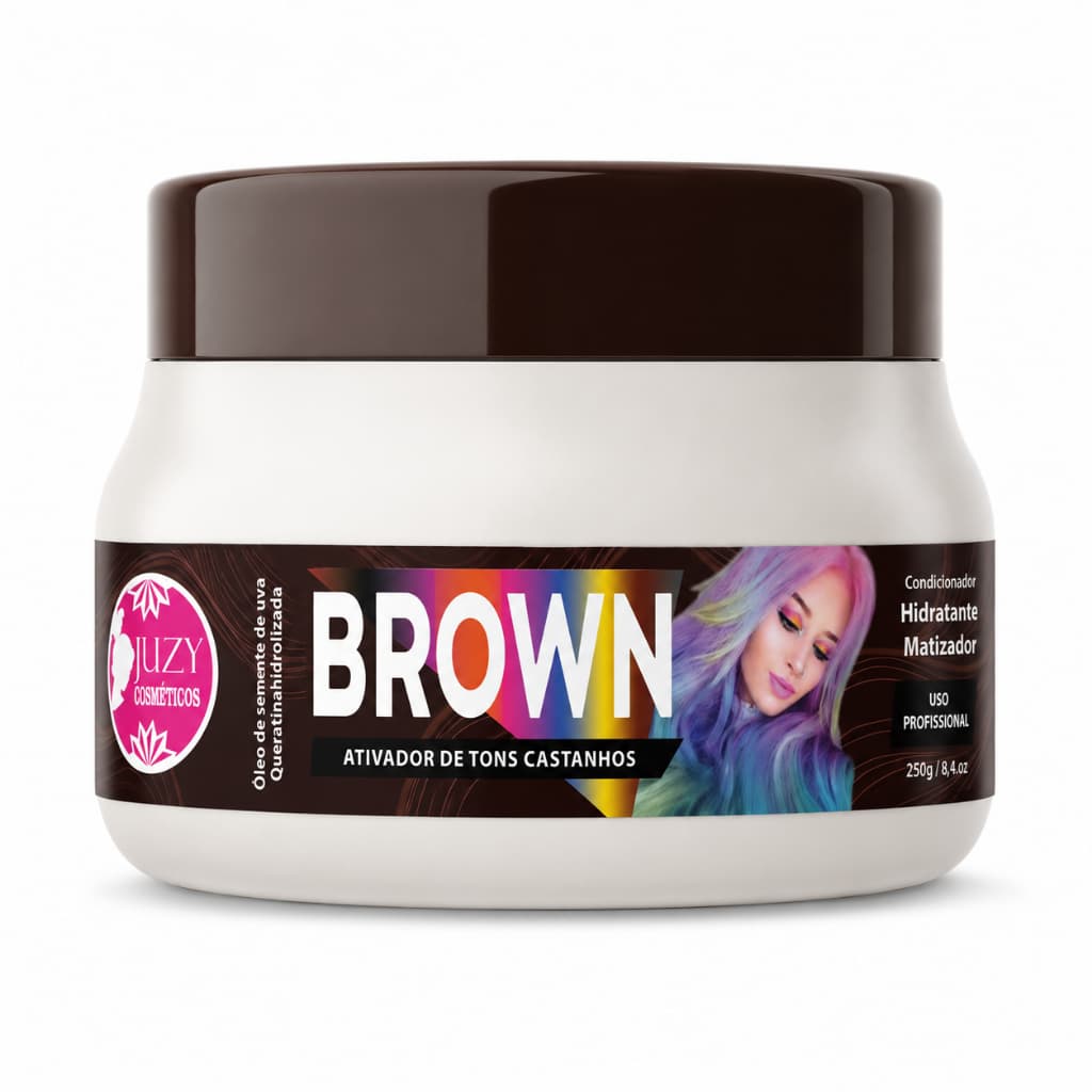 Mascara Matizadora 250g Brown Cabelo Castanho Chocolate Juzy