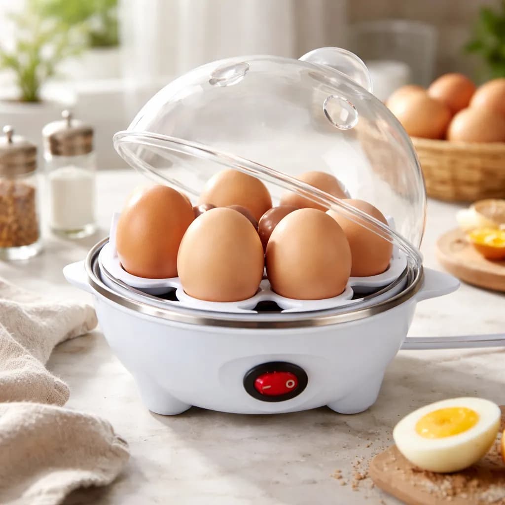 Cozedor De Ovos Cozinha À Vapor Portátil Elétrico 110v