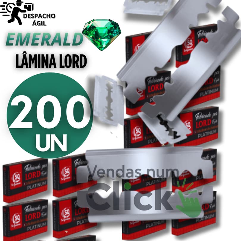 Peças Lâminas duplas  Barbear, Lord Platinum Profissional Premium Utilidades