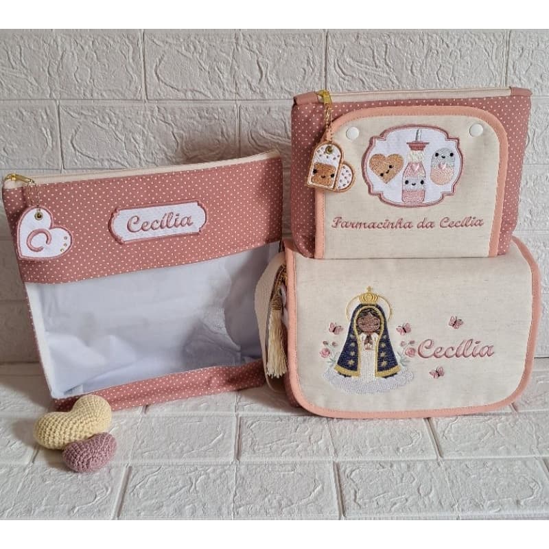 kit necesserie bebê personalizado