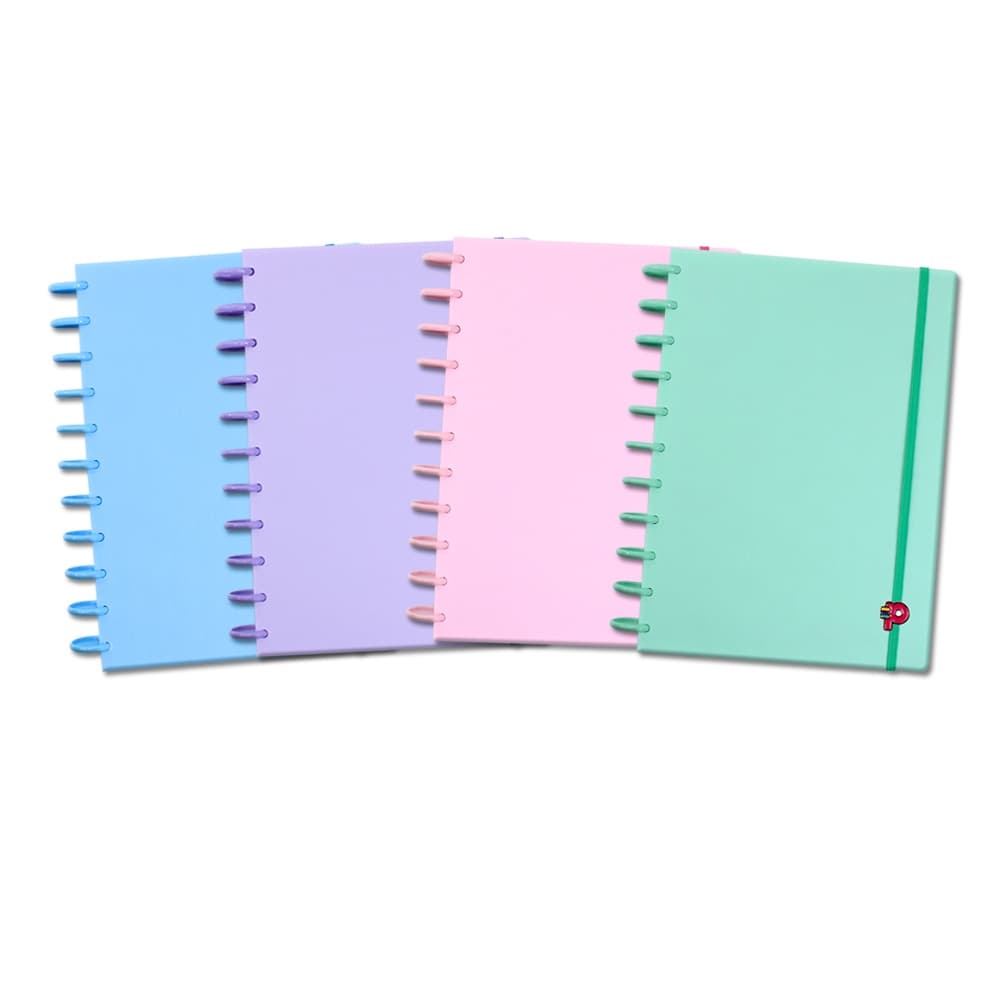 Caderno de Disco Grande 140 Folhas Disco G Yummy Colors Pop Disc