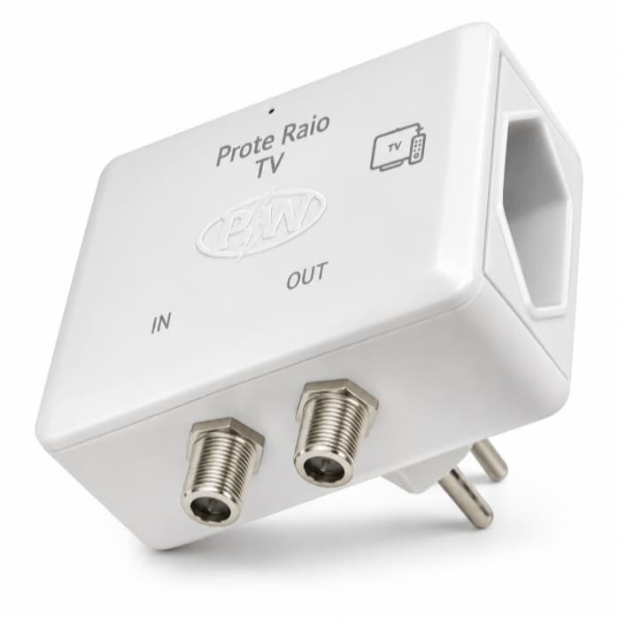 Protetor de Raio para TV 127V  LCD LED e Plasma Proteção Contra Surtos Elétricos Penta Watt