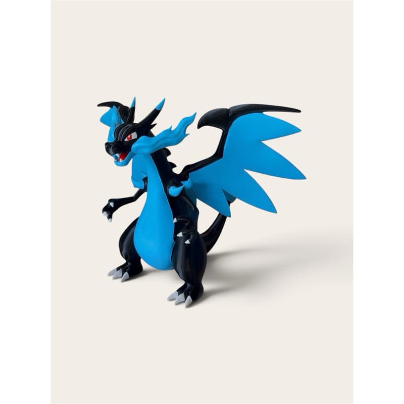 POKEMON MEGA CHARIZARD X / SHINY - PRESENTE GEEK - IMPRESSÃO 3D ALTA RESOLUÇÃO