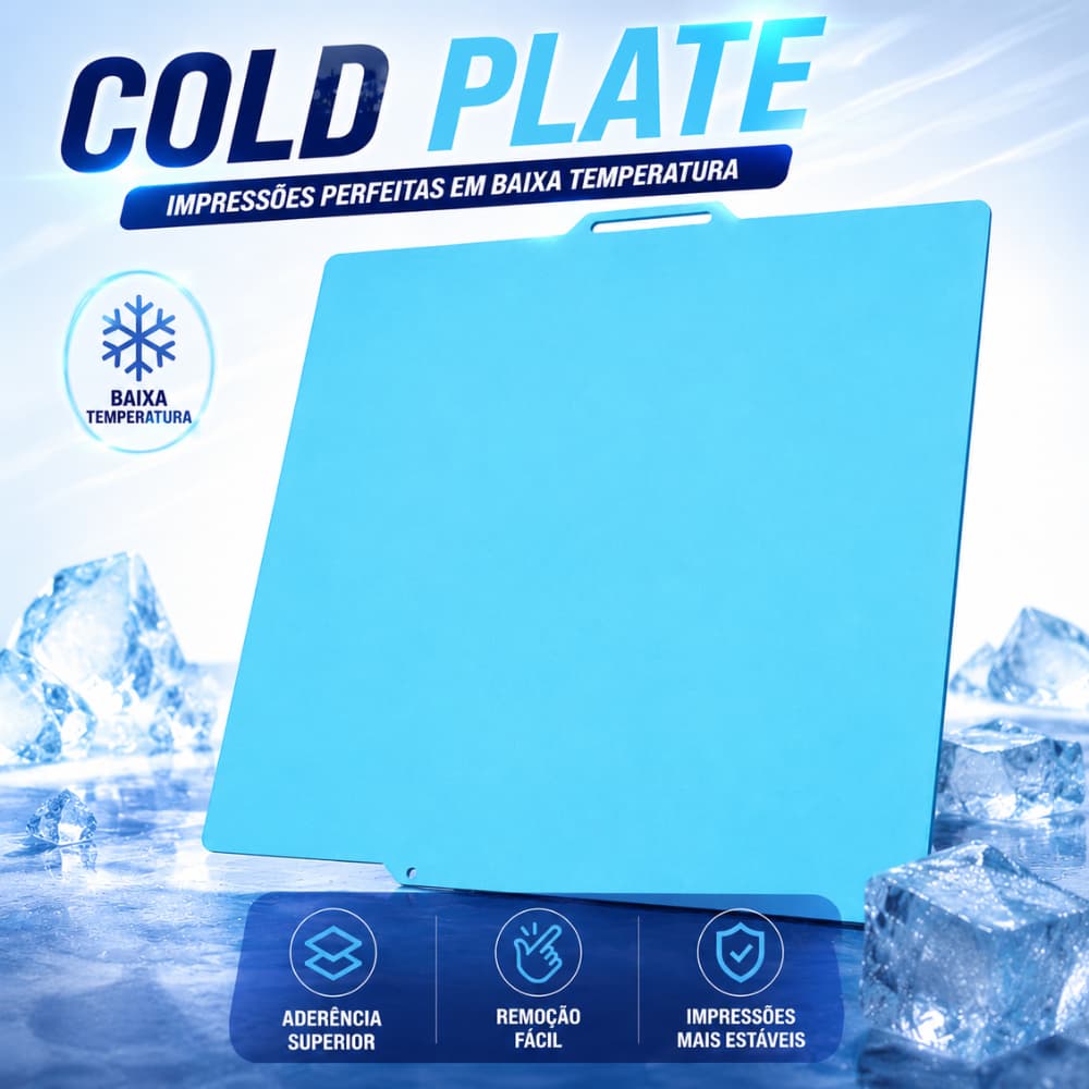 Placa Fria Magnética Cold Plate Bambu Lab A1 A1 Mini P1P P1S X1 X1C X1E Impressora 3D PLA PETG