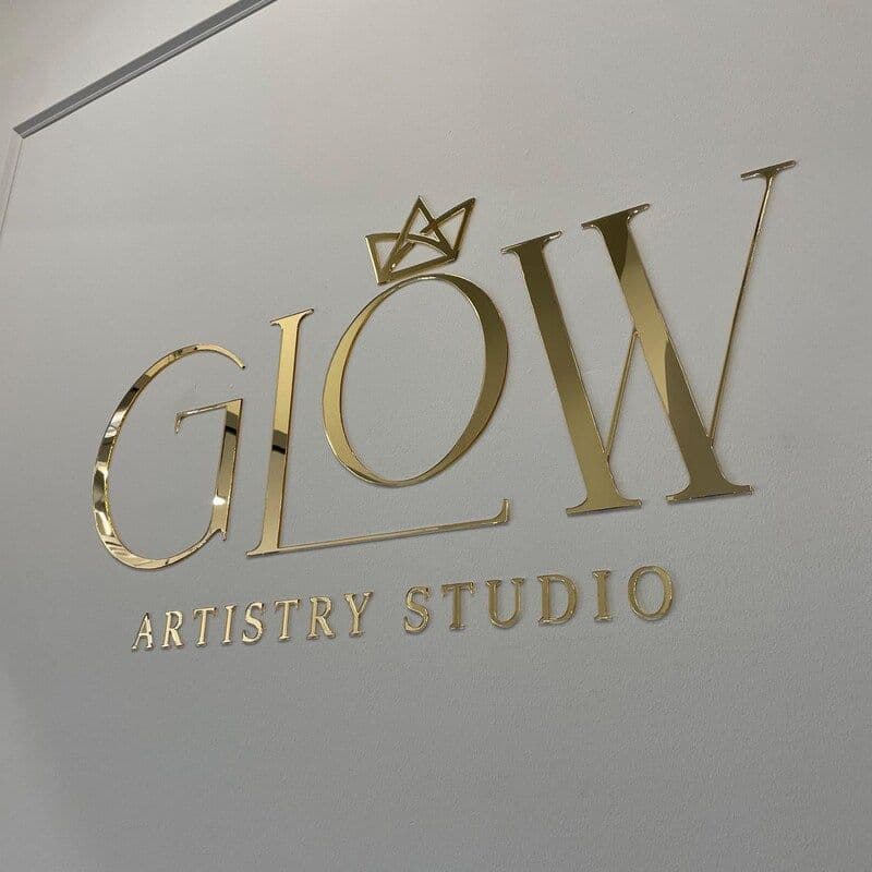 Logo Em Acrílico Espelhado alto relevo Personalizado Com Estilo Moderno E Acabamento Luxuoso E Durável