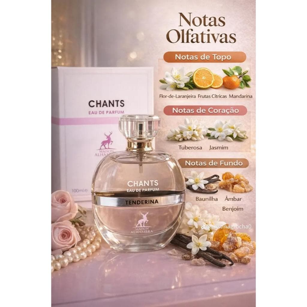 Perfume Chants Tenderina Maison Alhambra EDP Eau de Parfum Femenino 100ml