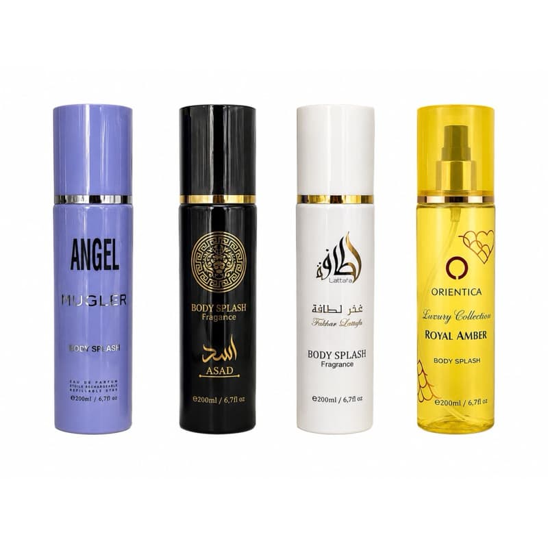 Body Splash fragrancias intensas arabes 200ml
