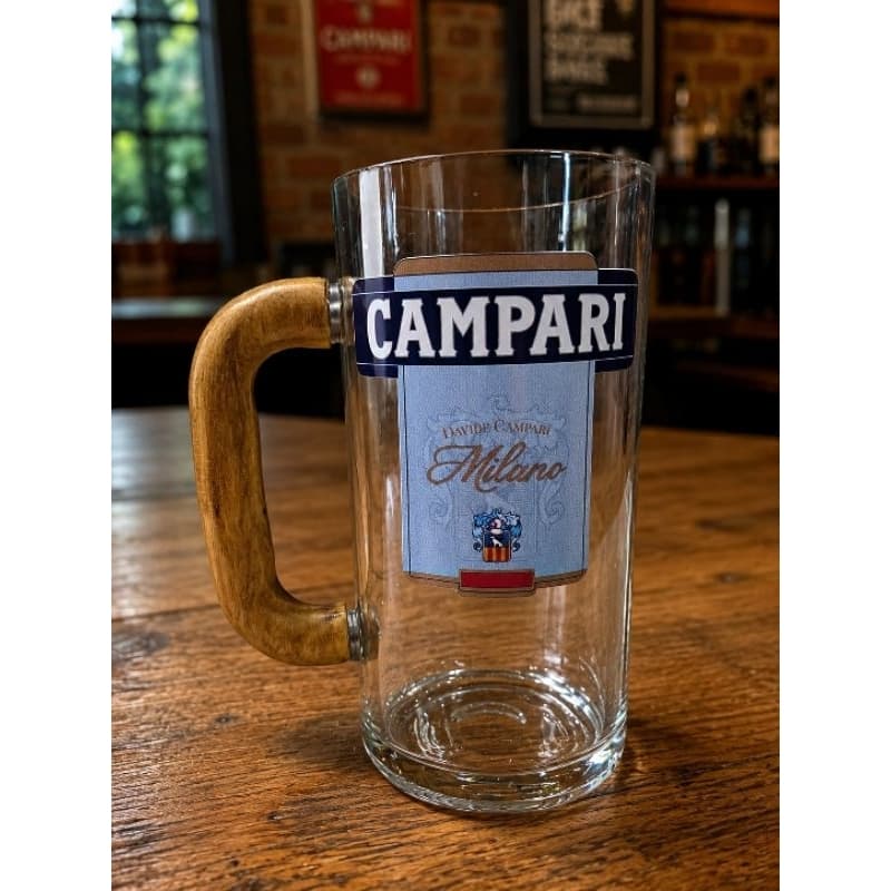 Caneca Artesanal Campari MDA Personalizada Presente Criativo Resistente à Água Festa Família Amigos