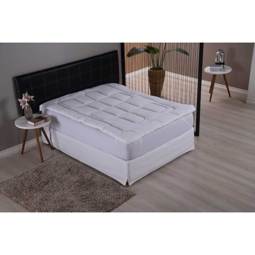 Pillow Top Com Elastico Premium Extra Macio Para Proteção De Colchão