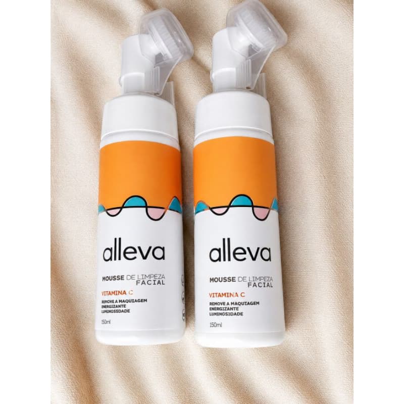 Mousse de Limpeza Facial Alleva Vitamina C