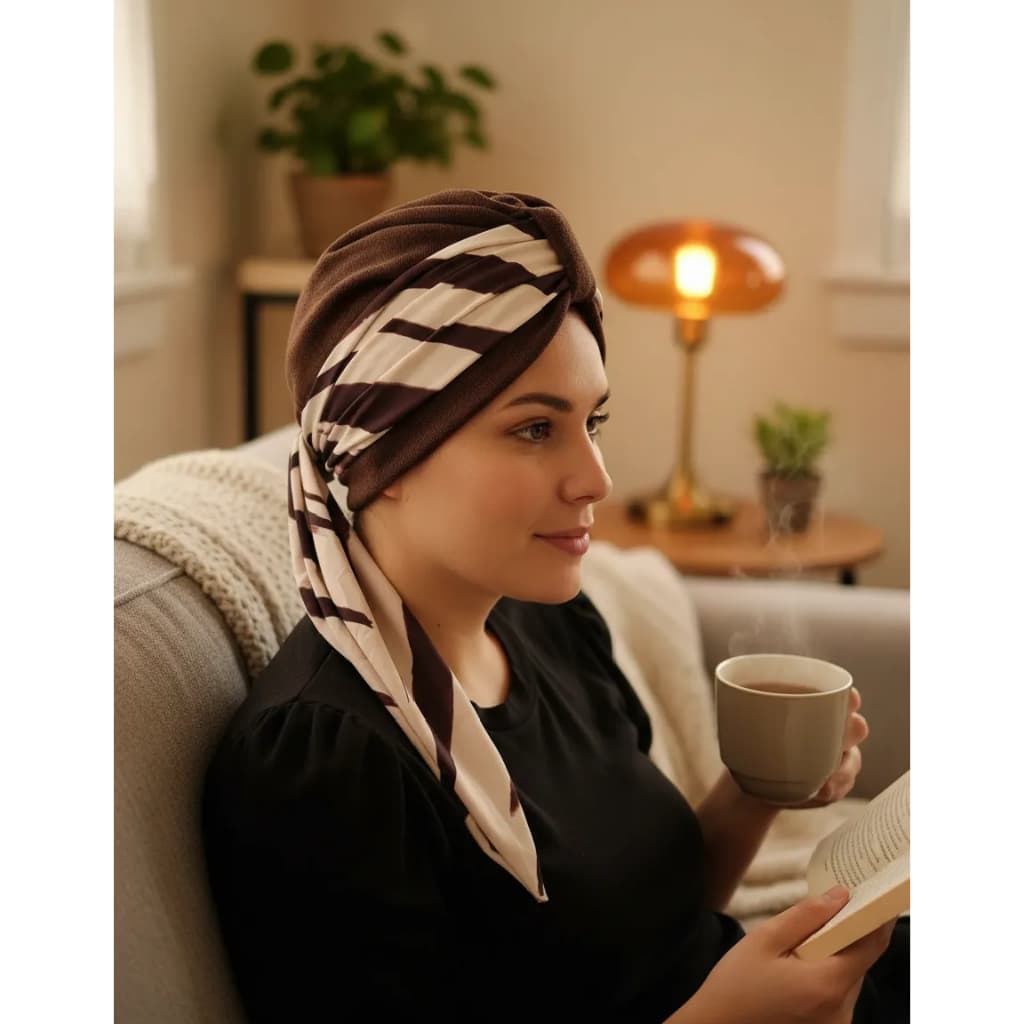 Touca Turbante Feminina Soft Confortável / Lanzinha Premium Autoestima e Alopecia