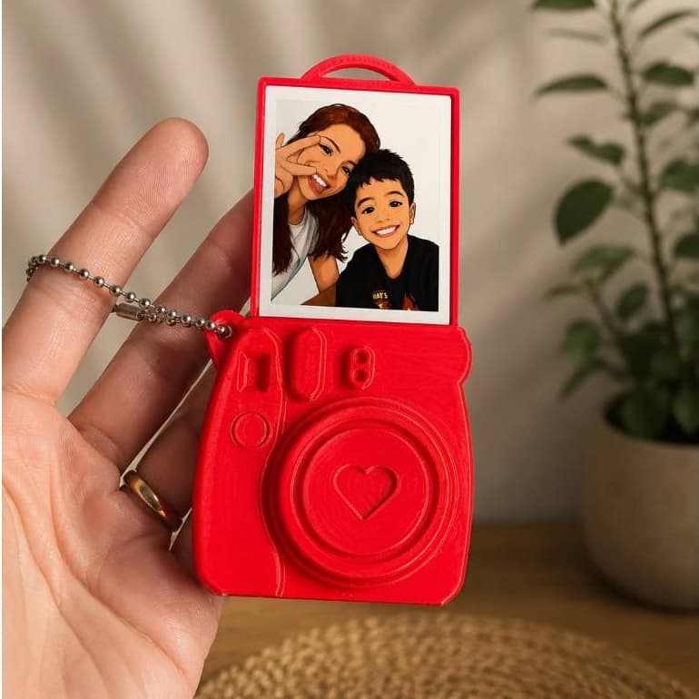 Chaveiro Câmera Polaroid Personalizado para foto