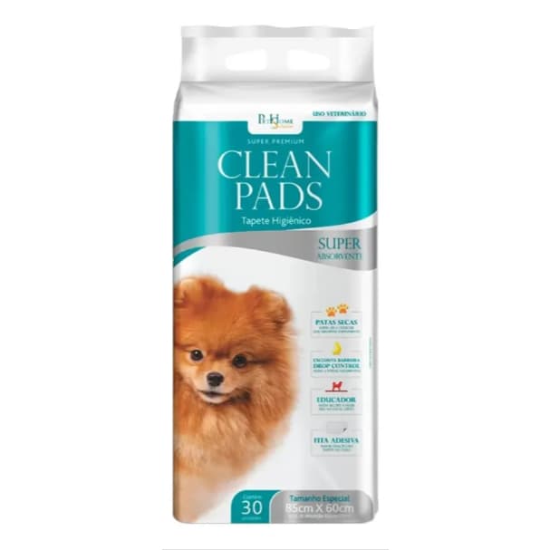 Tapete Higiênico Clean Pads 85x60cm 30 Unidades