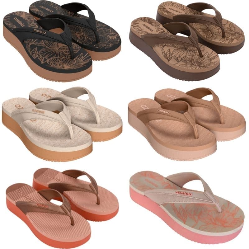 Chinelo Azaleia Maria Anabela Plataforma Tamanco Feminino 19180