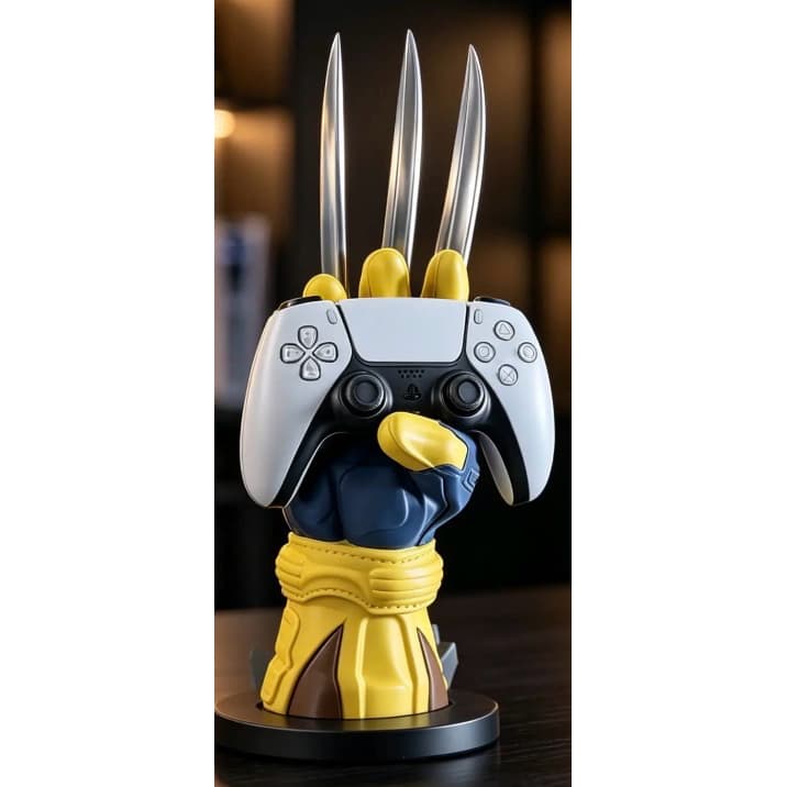 Suporte de Controle Epic Gamer: Mão do Wolverine com Garras (Traje Clássico X-Men)
