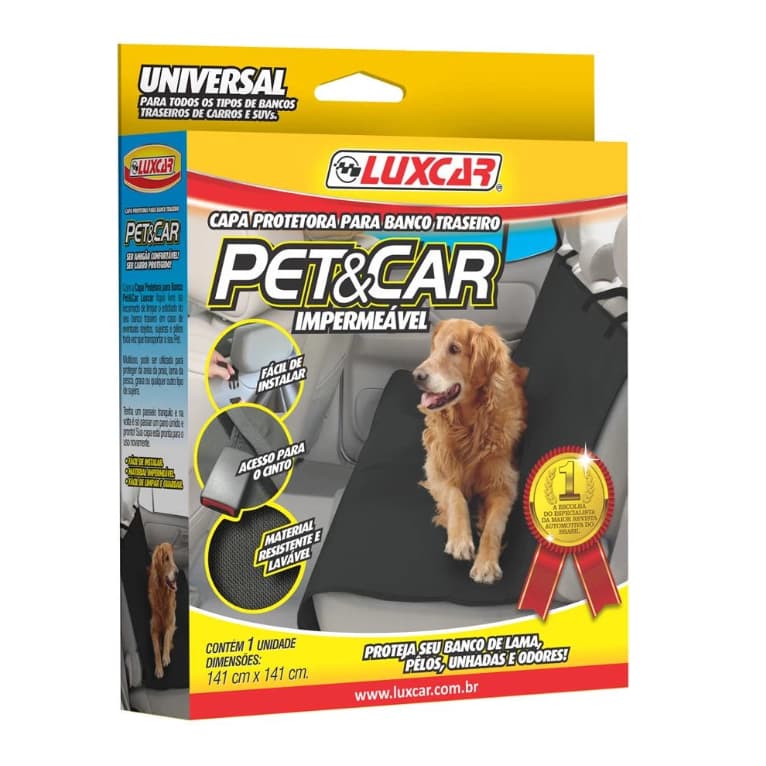 Capa Protetora Para Banco Traseiro Petcar Luxcar