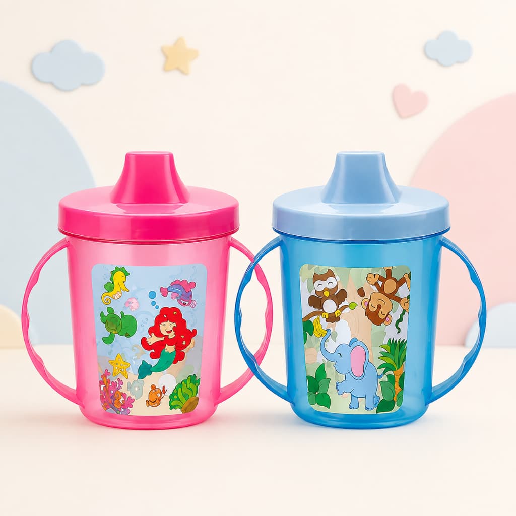 Copo Treinamento Transição Infantil Com Bico e Alça 320ml