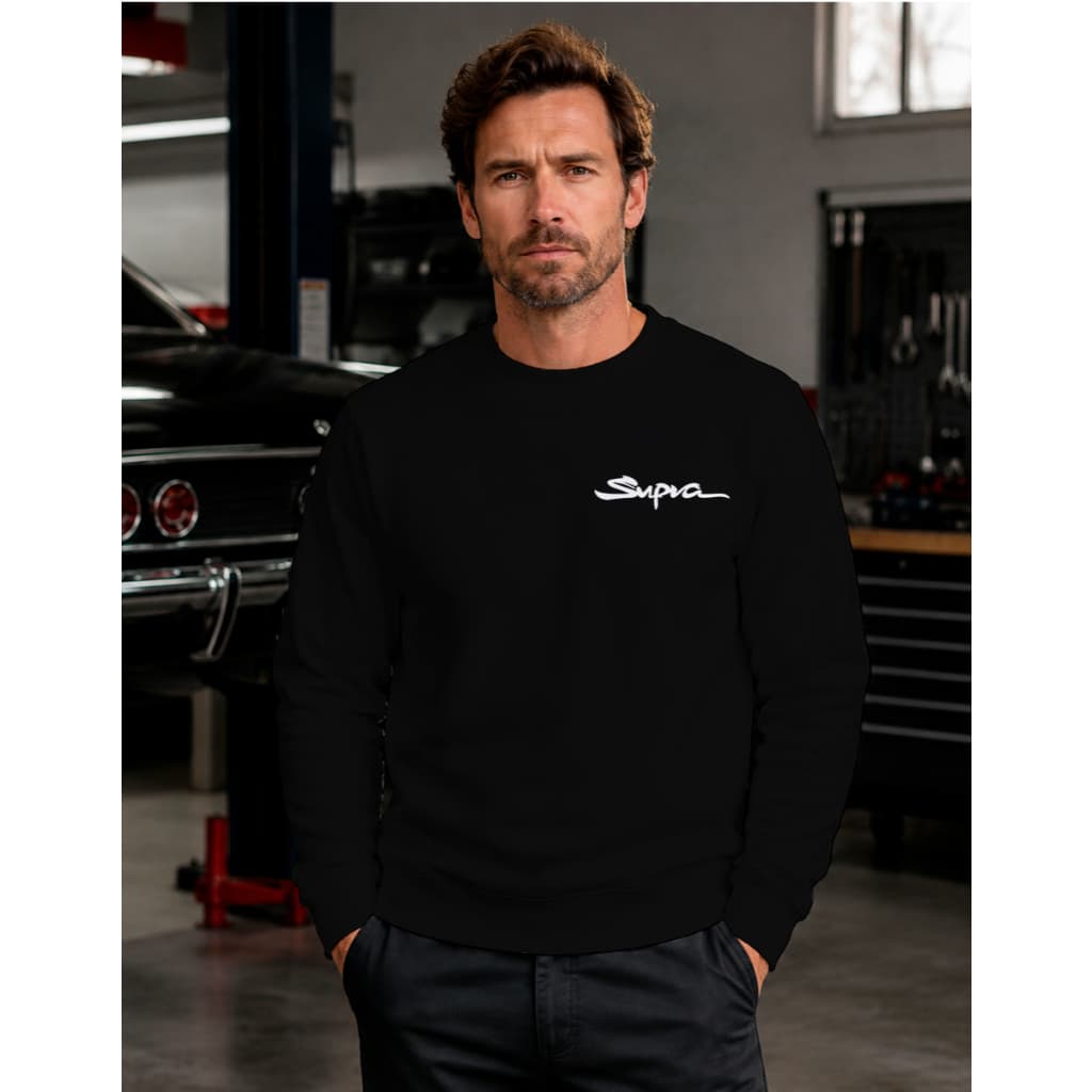 Moletom Masculino Estilo Gola Redonda com Estampa Carro 350Z Blusa de Frio Quentinha Grossa Estilosa
