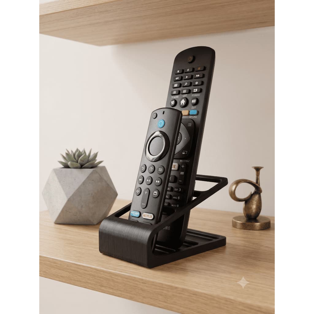 Suporte Controles Remotos Organizador Premium Porta Controle Sala Mesa Decoração Moderna