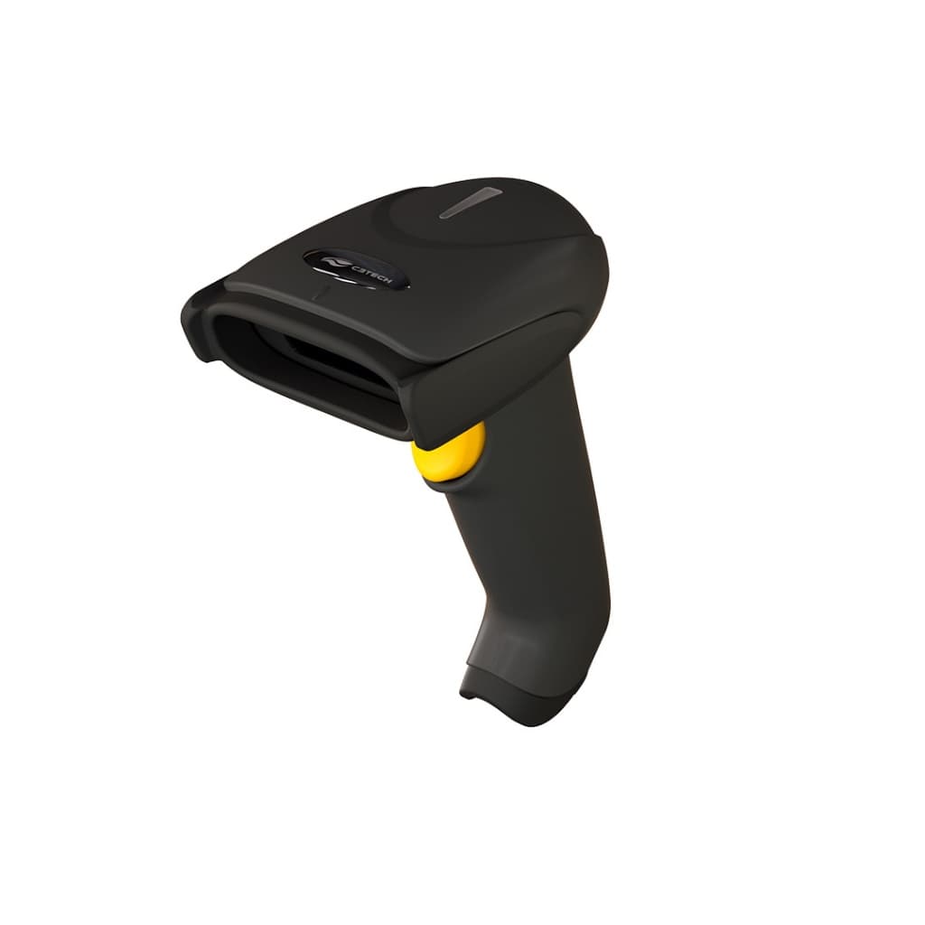 Leitor Código de Barras Sem Fio 1D C3Tech LB-W200 V3, USB, Laser, Coletor de Dados, DANFE, Boleto
