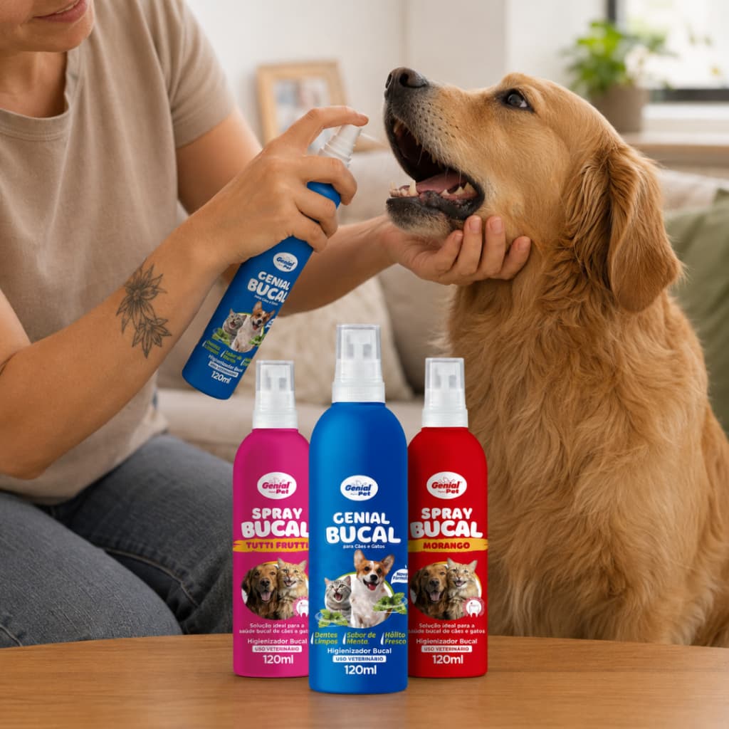 Spray Bucal 120ml Cães Gatos