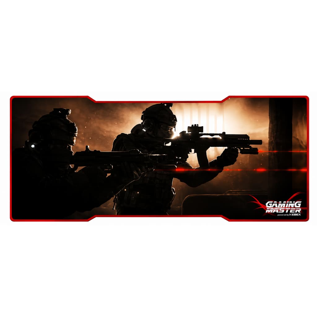 Mouse Pad Gamer K-Mex Grande 80x35cm Antiderrapante Preto