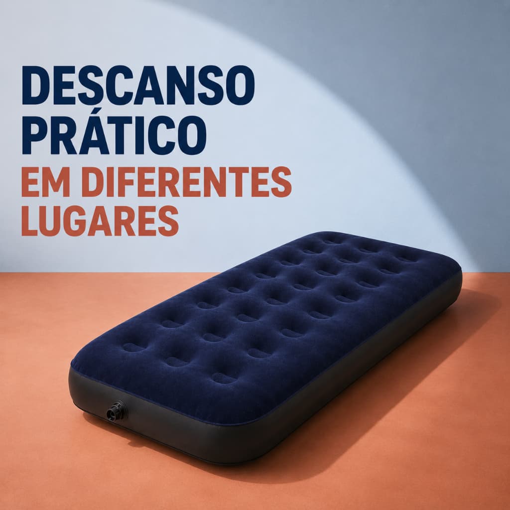 Cama colchão inflável solteiro portátil prático fácil de montar colchão de ar para emergência casa e ocasiões temporária