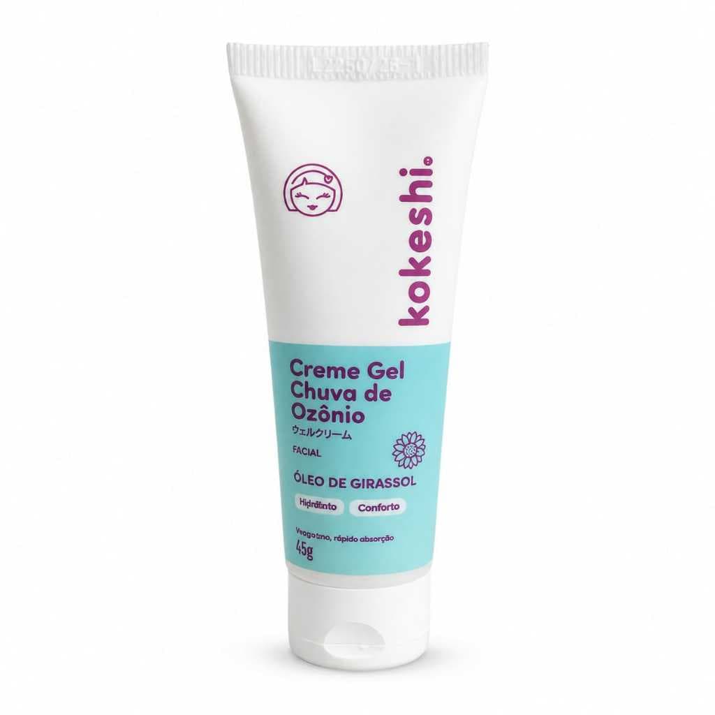 Creme Gel Hidratante Facial Chuva de Ozônio Kokeshi Girassol